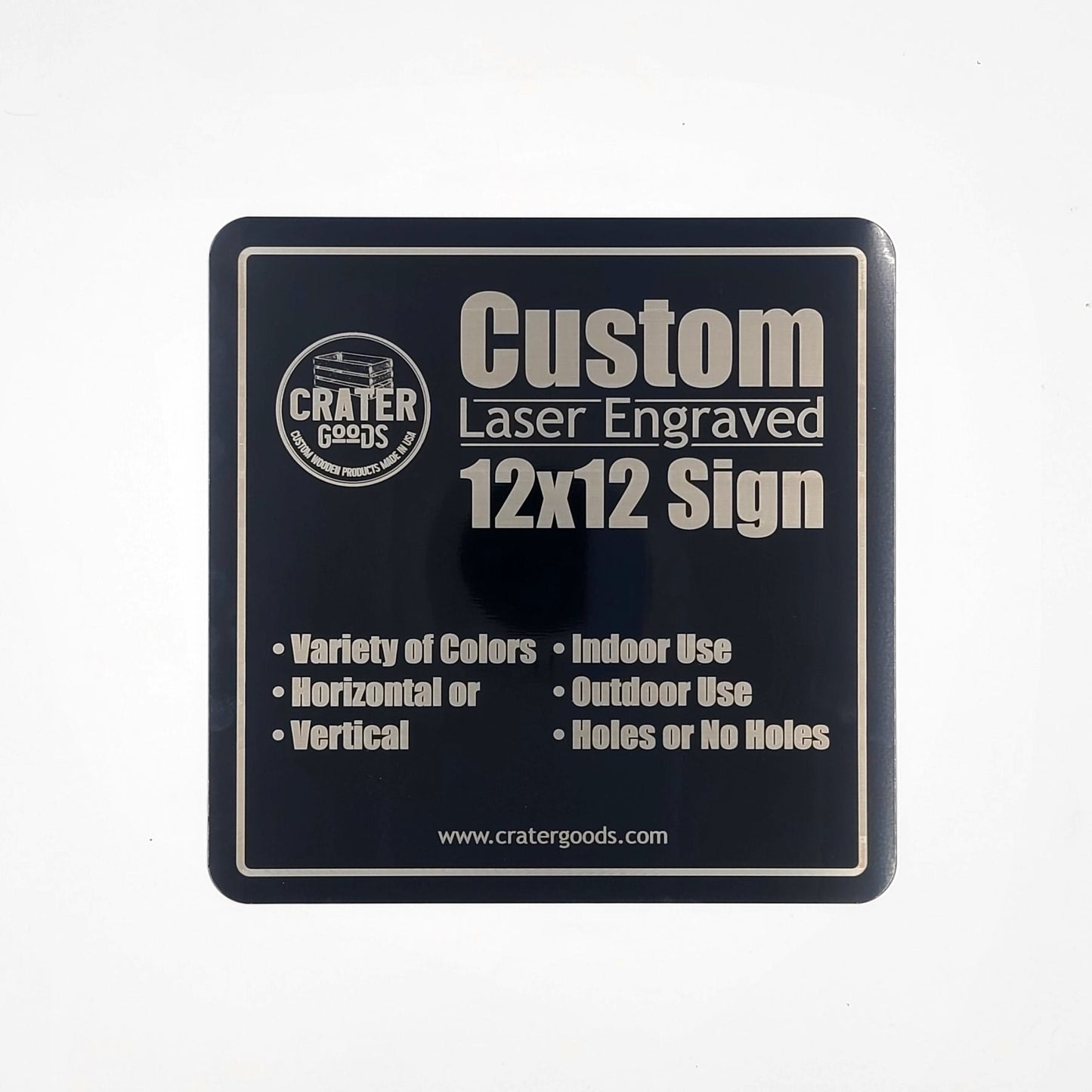 Custom Laser Engraved Metal Sign - CEA001 - Custom Signs