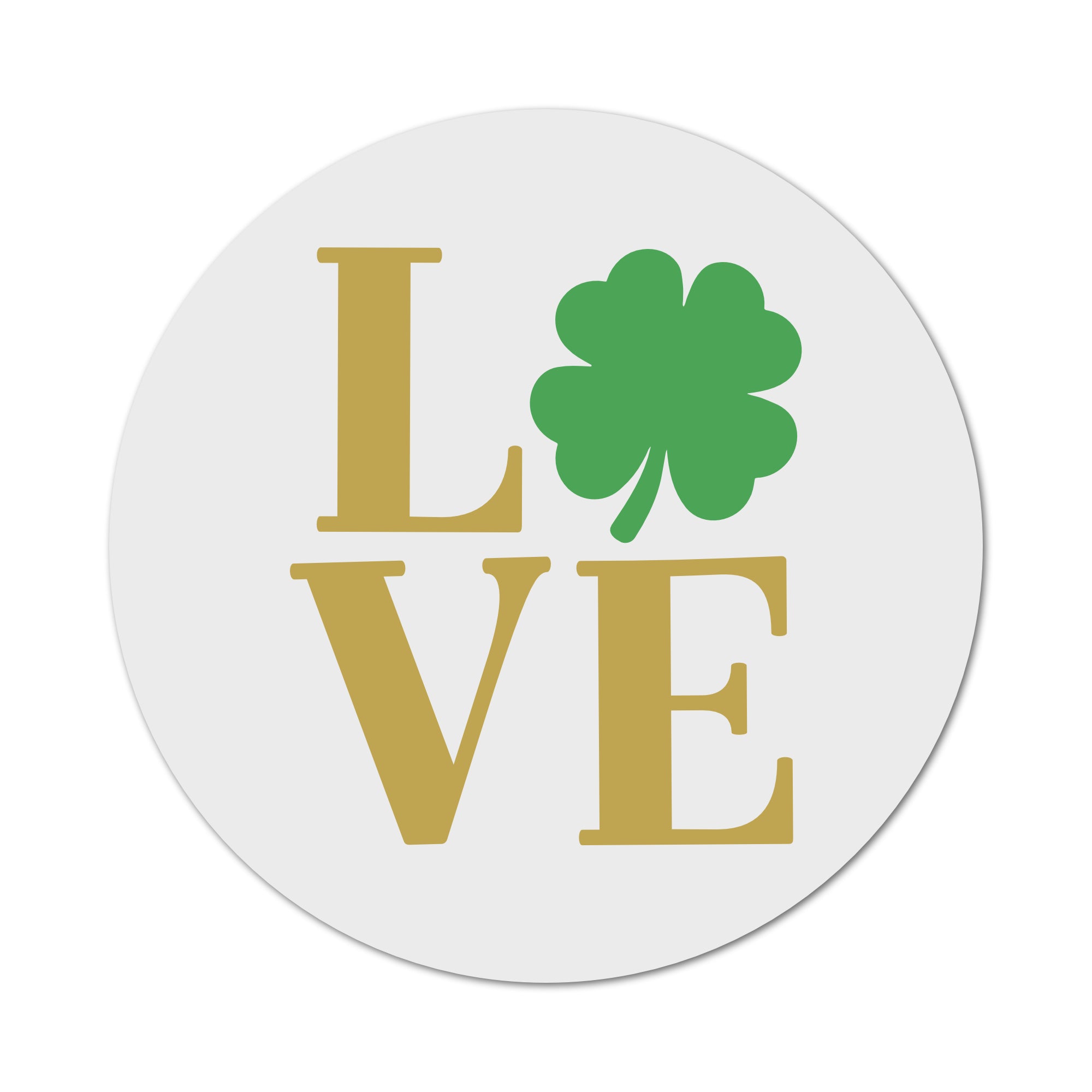 ASWI043 - LOVE St Patrick's Day Aluminum Wreath Sign Insert