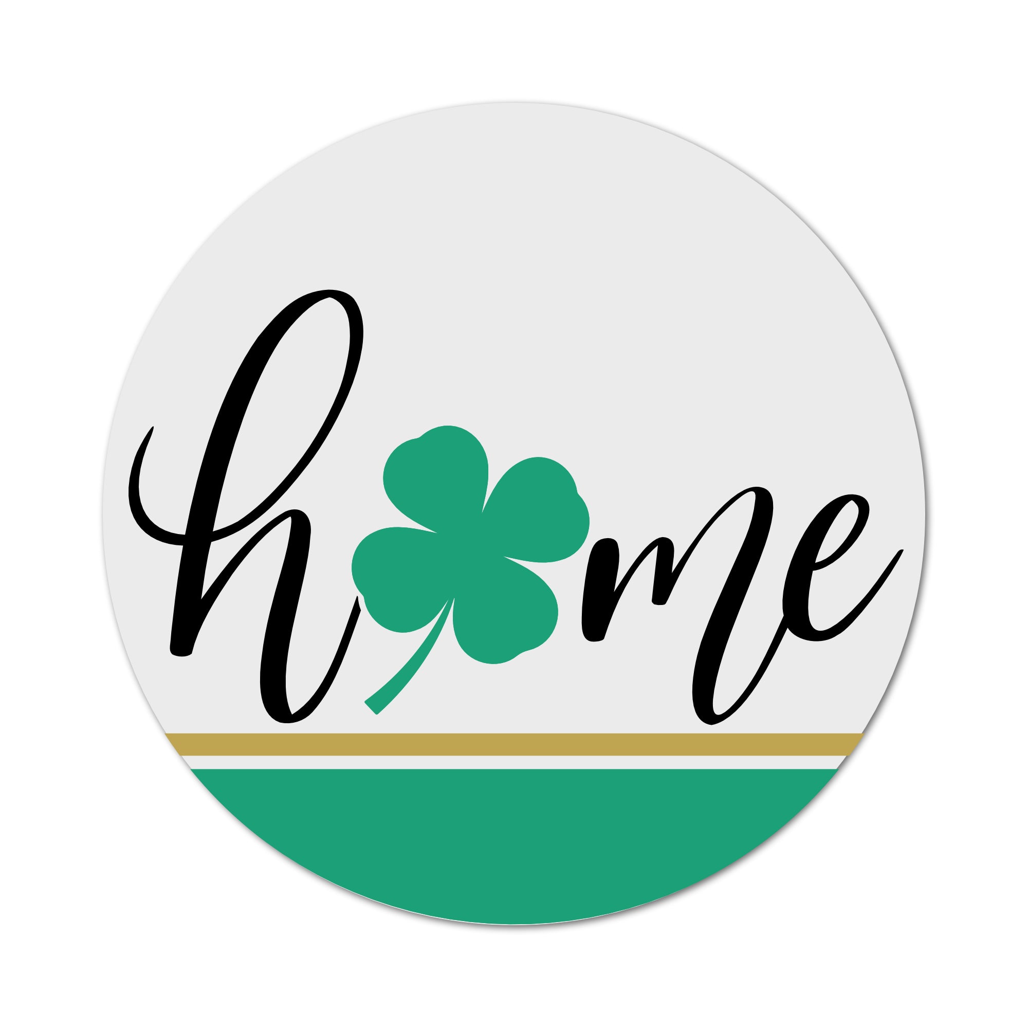 ASWI049 - Home and Clover St Patrick's Day Aluminum Wreath Sign Insert