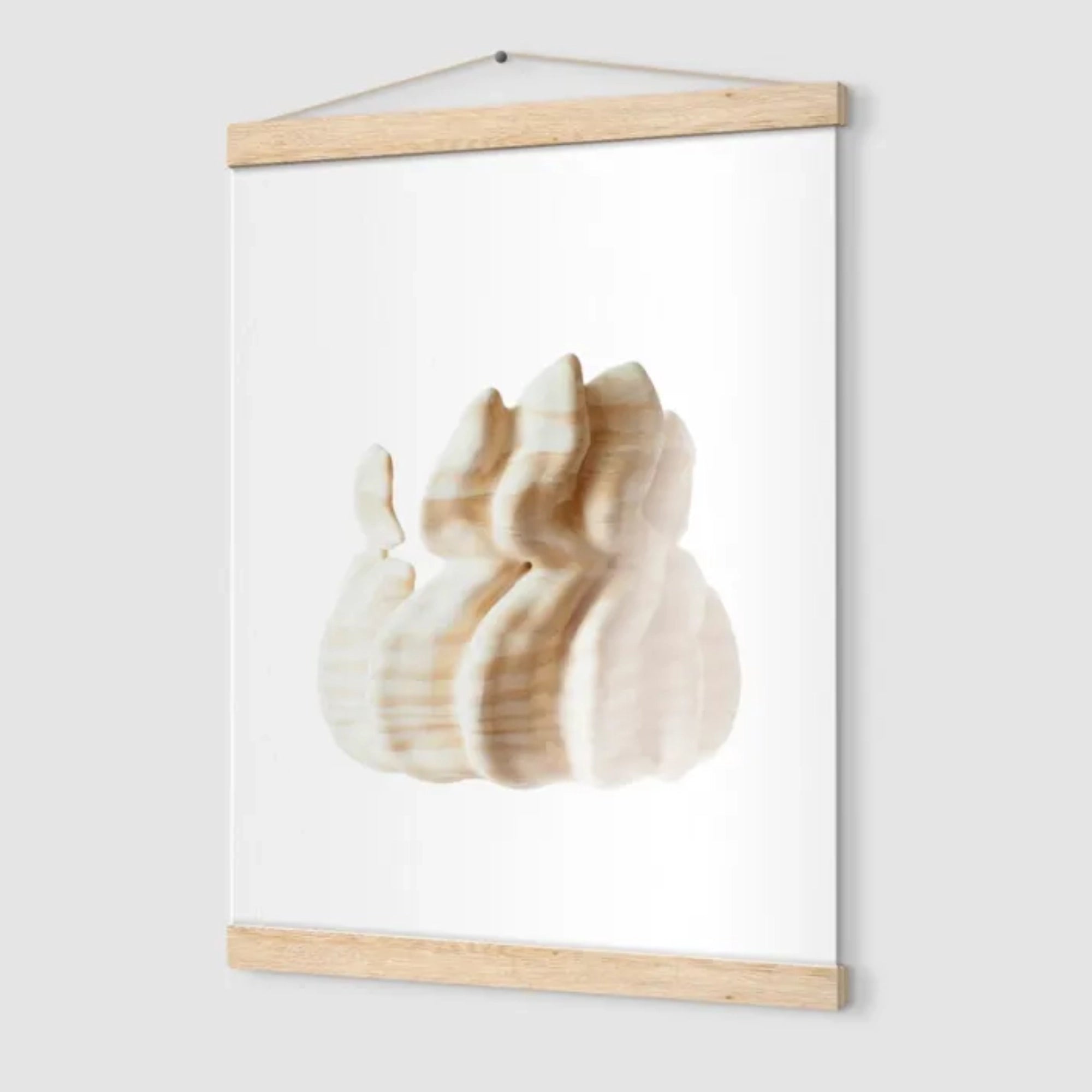 Premium Semi-Glossy Paper Poster with Hanger - Light Wood