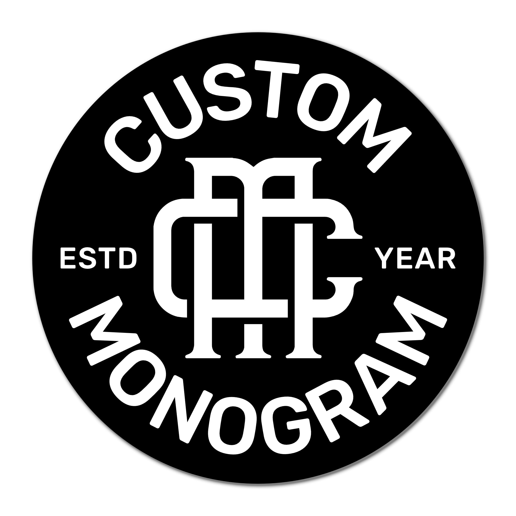 Custom Monogram Aluminum Print - Custom Monograms