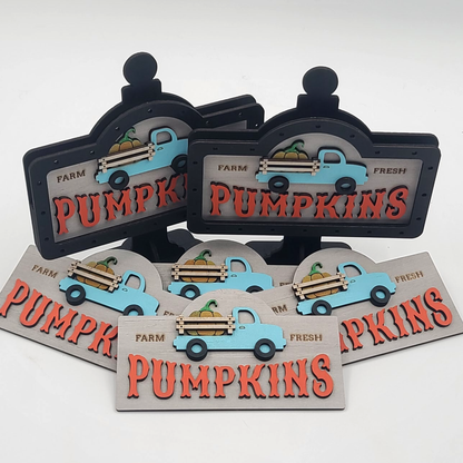 Farm Fresh Pumpkins Mini Post Sign Drop-In Insert | MP015