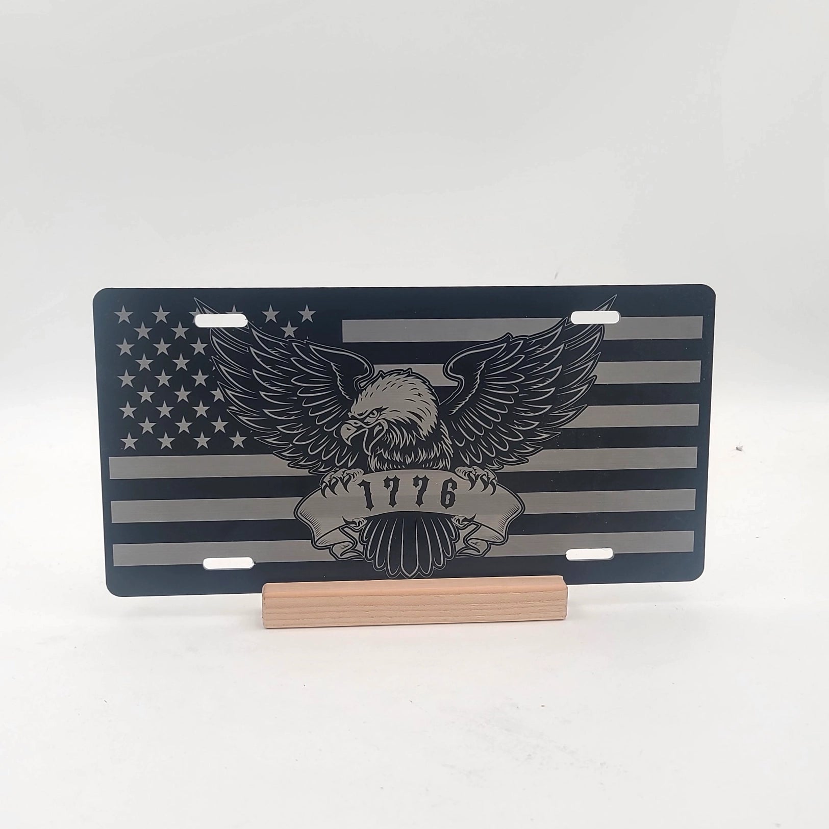 1776 Flying Eagle License Plate | Engraved Vanity License Plate | LA008