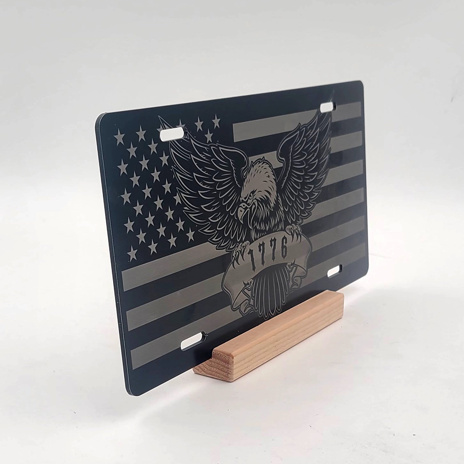 1776 Flying Eagle License Plate | Engraved Vanity License Plate | LA008