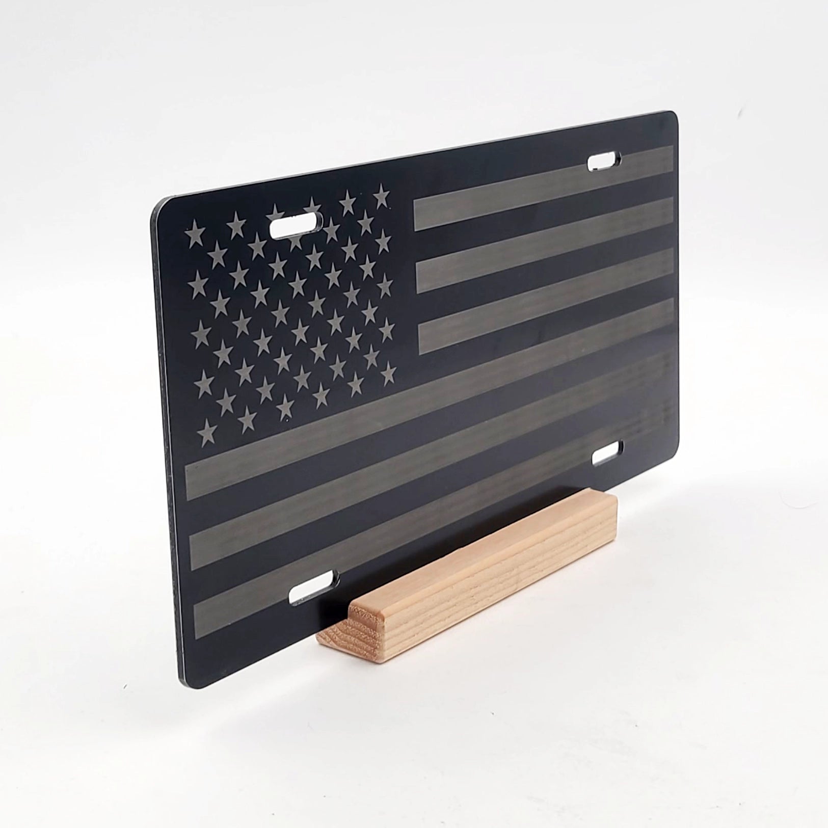 American Flag License Plate | Engraved Vanity License Plate - LA009