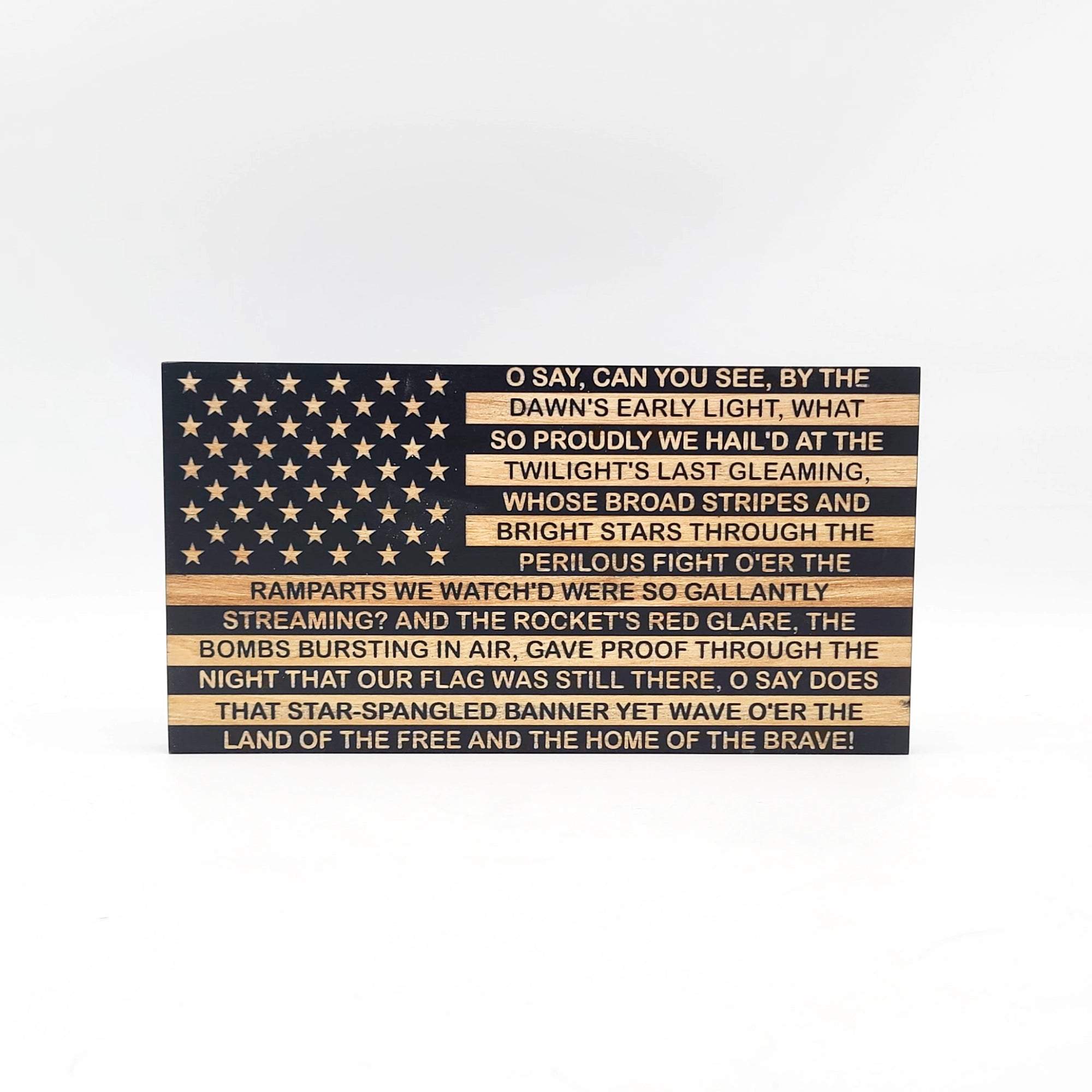 Star Spangled Banner Wooden American Flag - PLF002