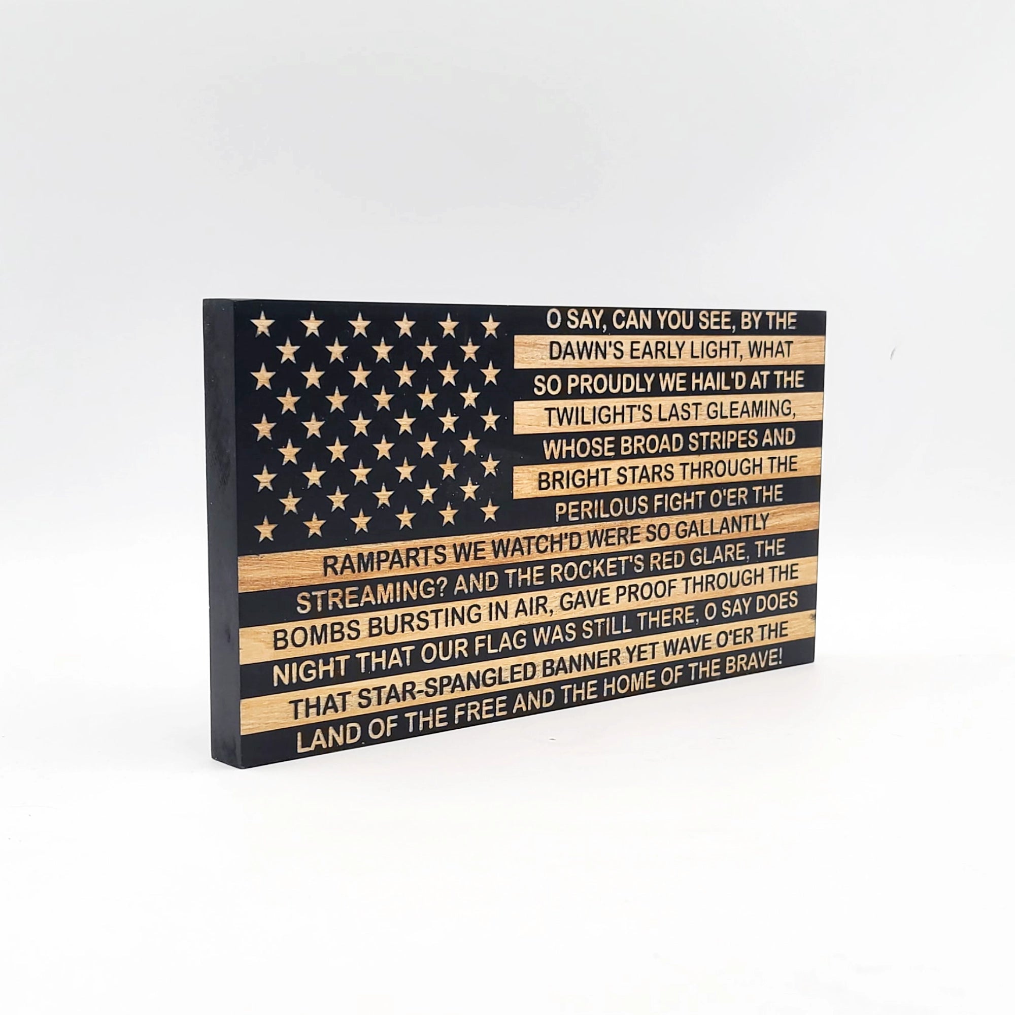 Star Spangled Banner Wooden American Flag - PLF002