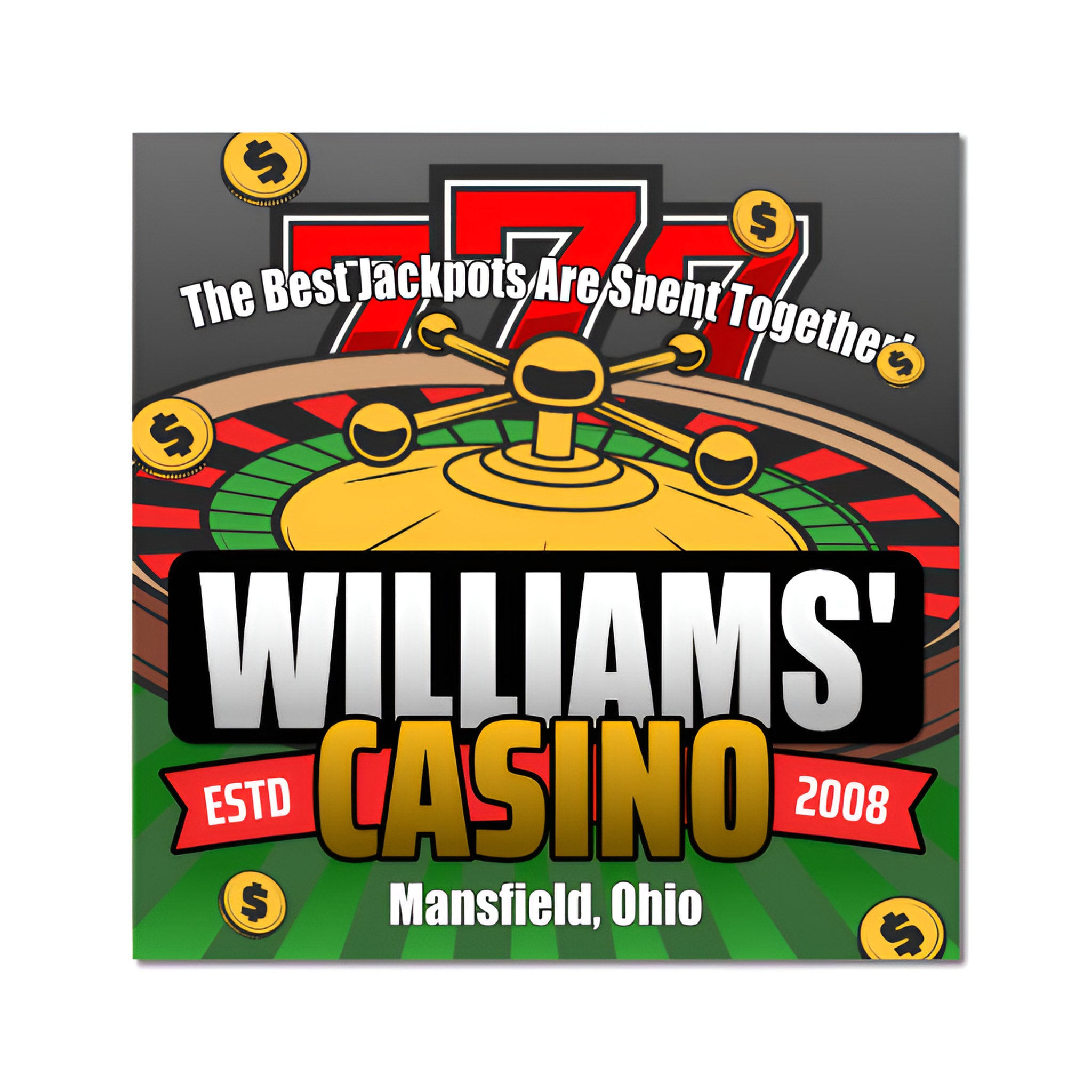 PAS002 - Personalized Casino Game Room Sign - Personalized Signs