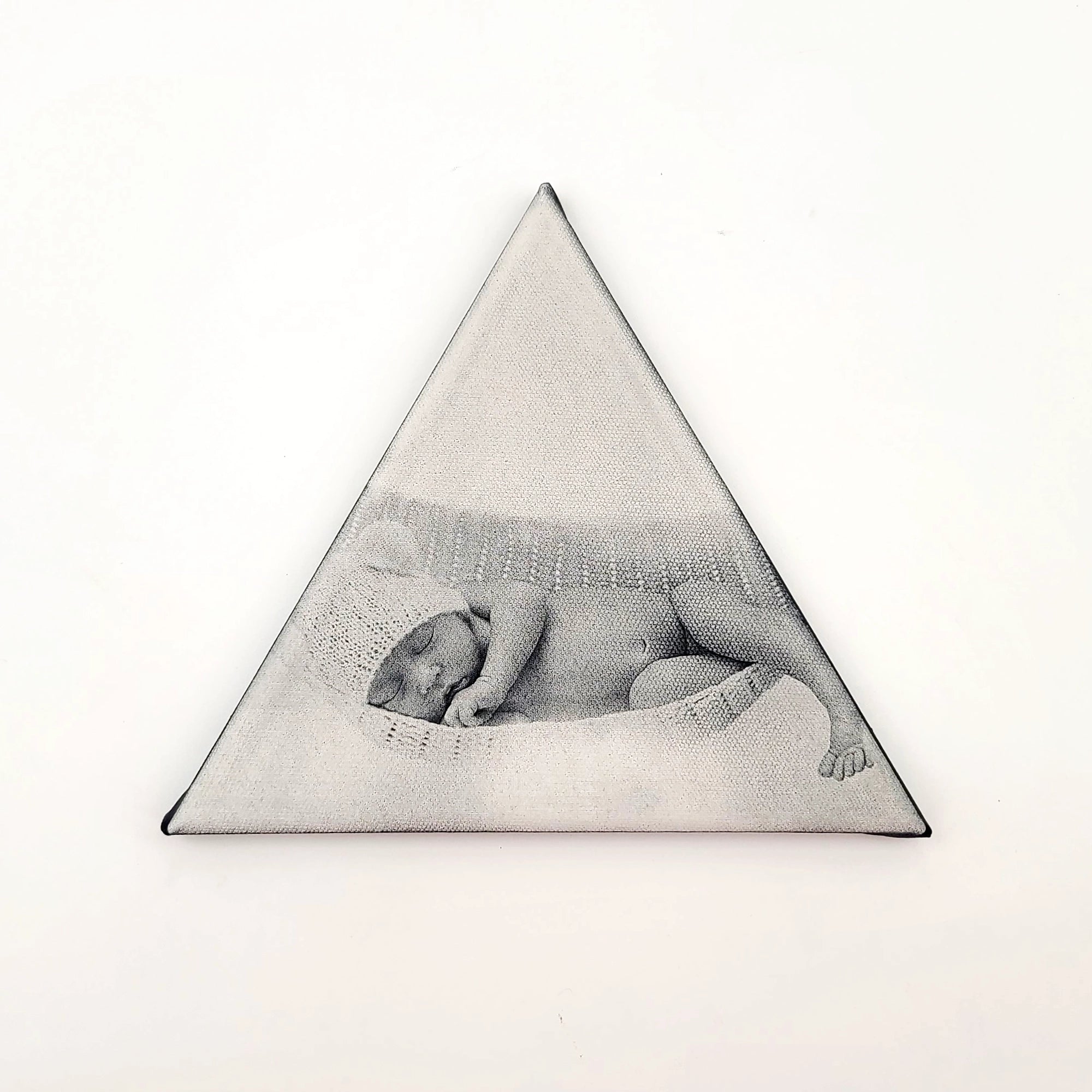 Triangle Laser Engraved Photo Canvas | LC008