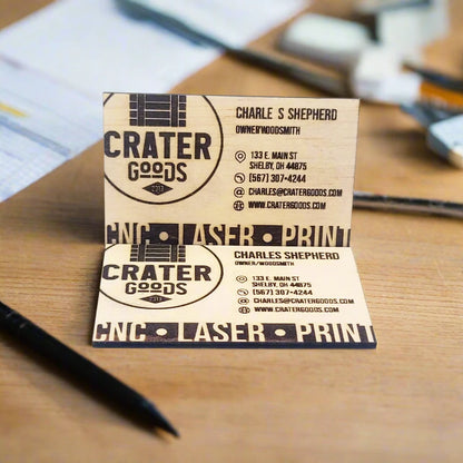 Custom Wood Business Cards