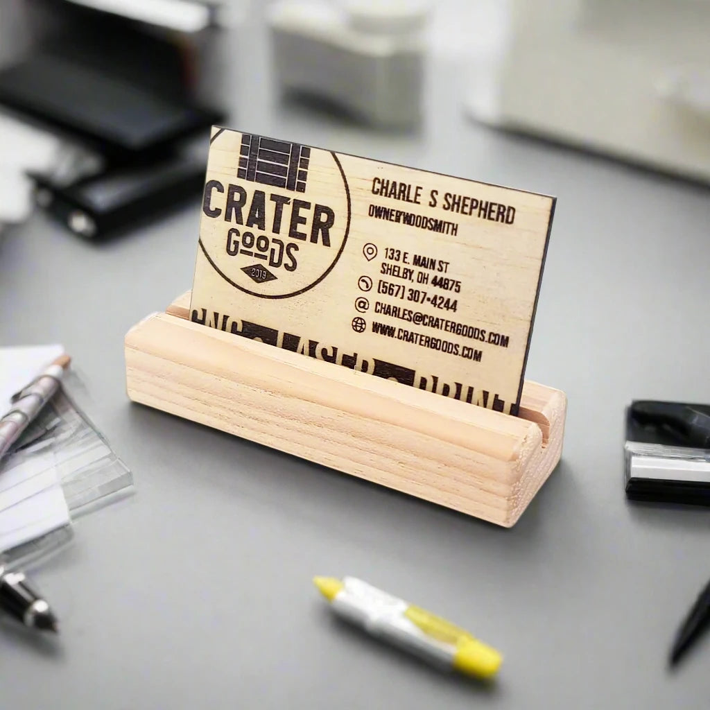 Custom Wood Business Cards