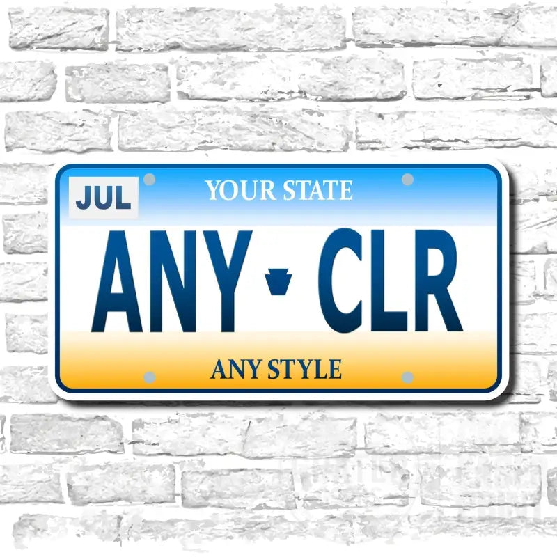 Custom License Plate - Premium Personalized License Plate from Crater Goods - Just $21.99! Shop now at Crater Goods