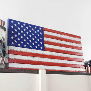 Distressed Wood Flag (Slatted) - Premium Wooden American Flag from Crater Goods - Just $44.99! Shop now at Crater Goods