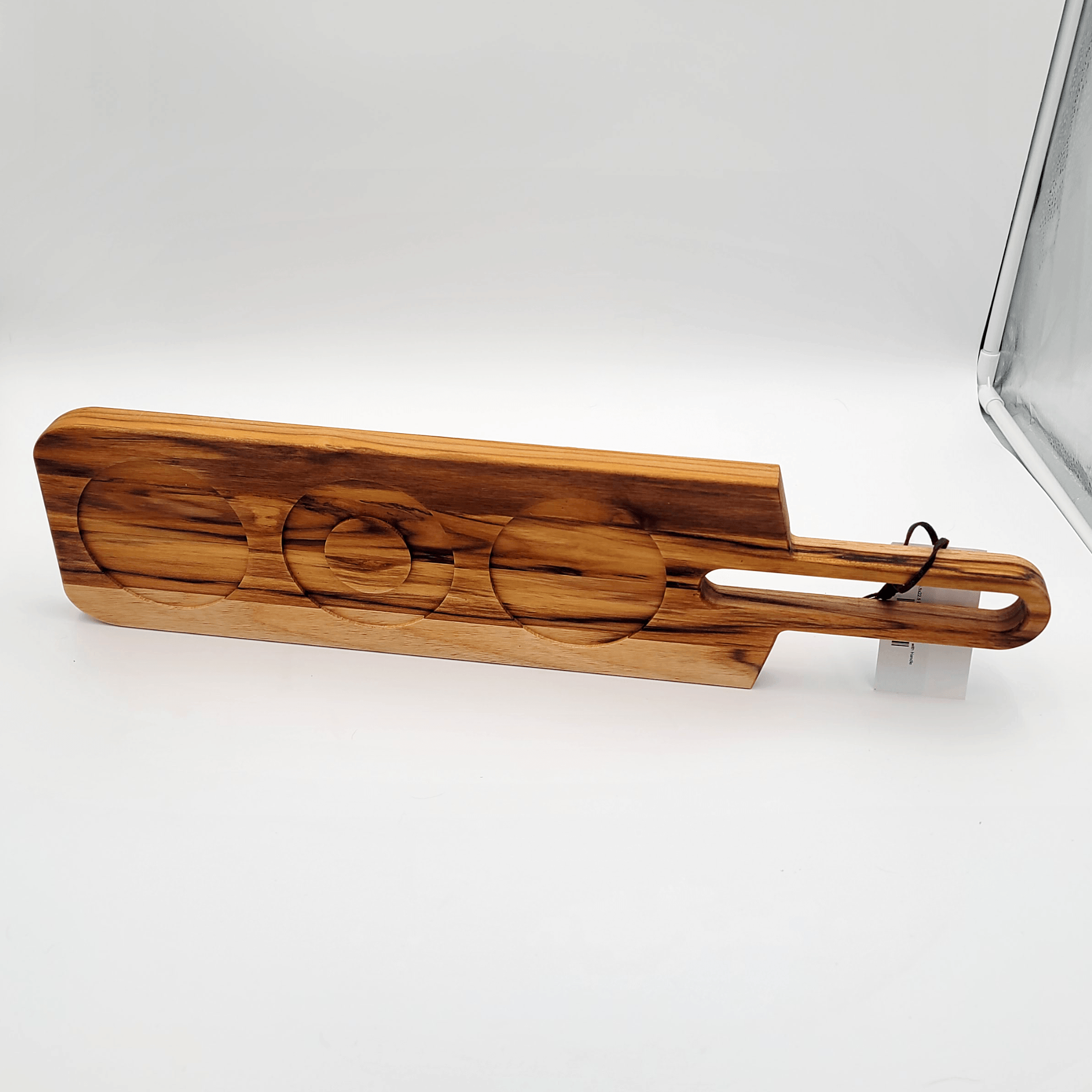 Teak Bourbon & Drink Board with Handle - Premium  from Crater Goods - Just $45.99! Shop now at Crater Goods