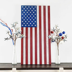 Vertical Wood Flag (Slatted) - Premium Wooden American Flag from Crater Goods - Just $44.99! Shop now at Crater Goods