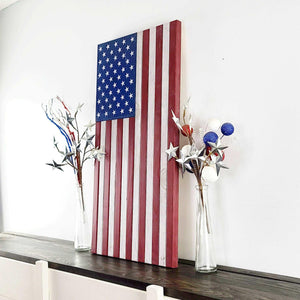 Vertical Wood Flag (Slatted) - Premium Wooden American Flag from Crater Goods - Just $44.99! Shop now at Crater Goods