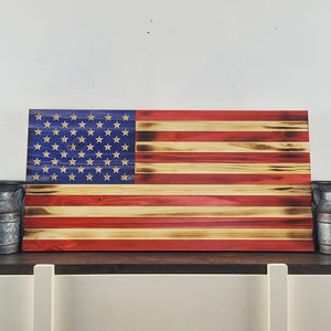 Wooden American Flag - Premium Wooden American Flag from Crater Goods - Just $38.99! Shop now at Crater Goods